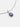 Blue Crystal Signature Silver Charm