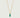 Emerald Bar Charm Necklace