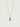 Emerald Bar Charm Necklace