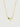 Emerald Geometric Heart Gold Necklace-obyjewelry