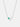 Emerald Geometric Heart Silver Necklace-obyjewelry