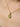 Close-up of a woman's neck showcasing Engravable Texture Drop Charm Necklace