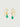 Green Onyx Hook Earrings