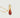 Lucky Charm Geometric Red Onyx Pendant