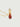 Lucky Charm Geometric Red Onyx Pendant