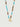 Triple Gemstone Nugget Beaded Necklace