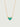 Princess Cut Emerald Heart Necklace
