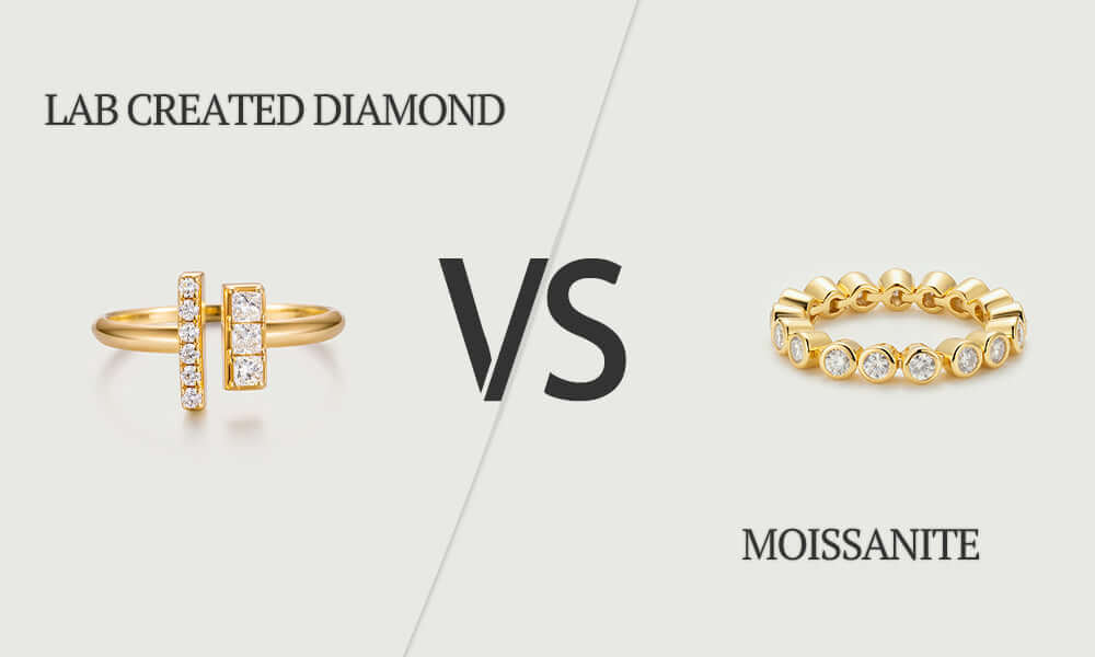 lab created diamond vs moissanite