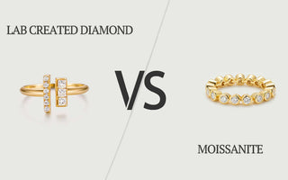 lab created diamond vs moissanite