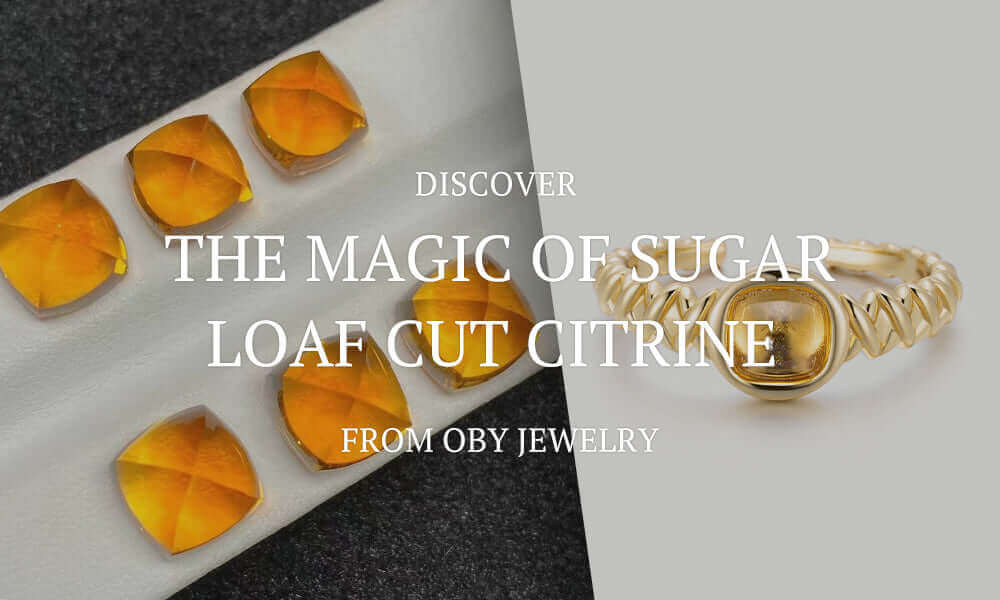 sugar loaf cut citrine ring