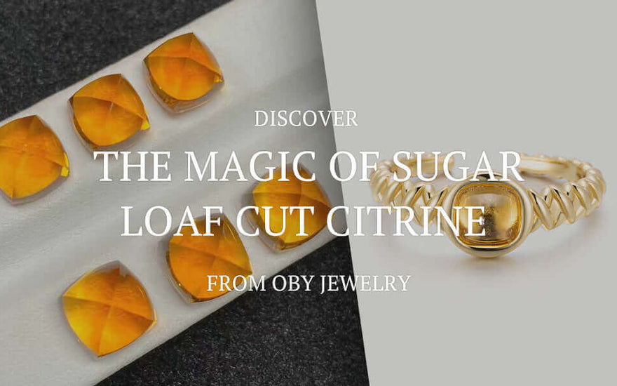 sugar loaf cut citrine ring