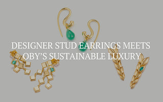 Designer Stud Earrings Meets OBY’s Sustainable Luxury