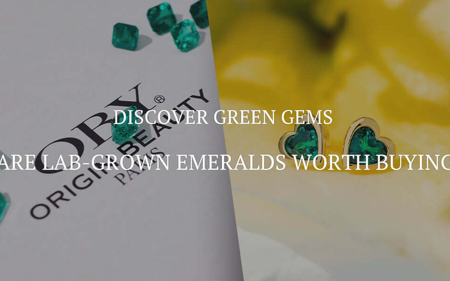 lab grown emeralds earrings