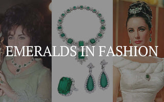 Elizabeth Taylor: Bulgari emerald and diamond jewelry set