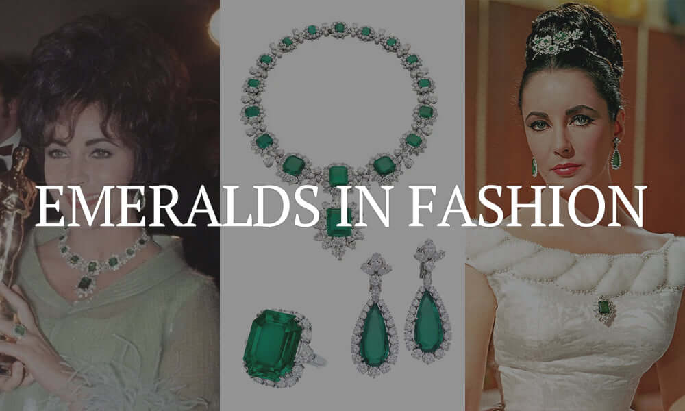 Elizabeth Taylor: Bulgari emerald and diamond jewelry set