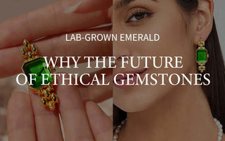 lab grown emerald earrings