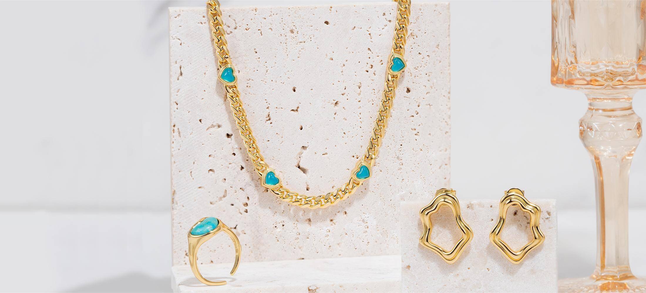 Blue Collection: Turquoise & Lab Grown Sapphires | OBY