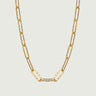 OBY Textured Paperclip Chain Necklace 45cm/18"