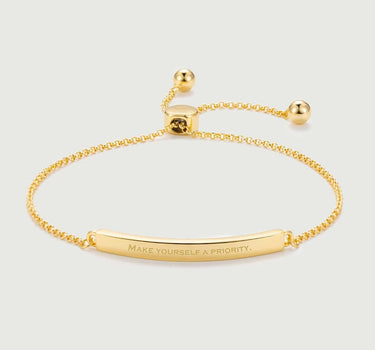 Engravable Bar Adjustable Bracelet