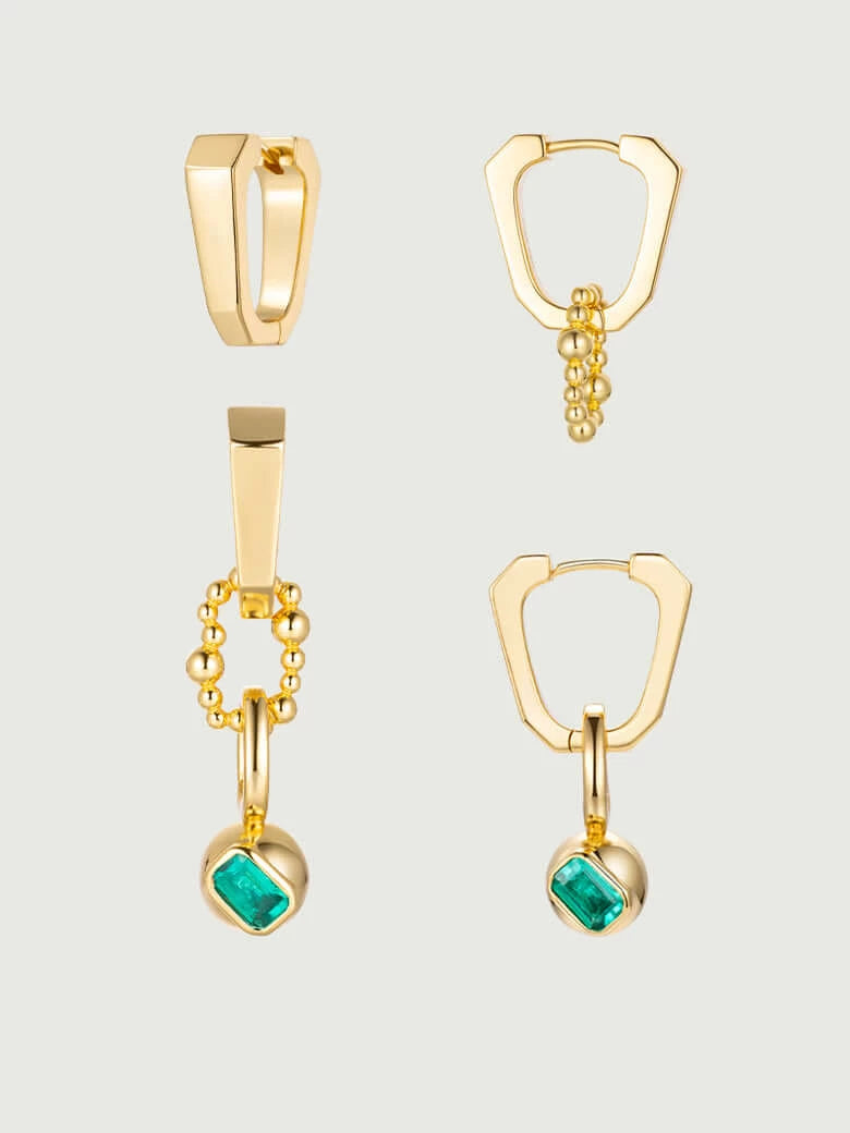 Geometry Convertible Hoop Earrings | Versatile Chic
