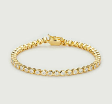 Bezel Moissanite Tennis Bracelet