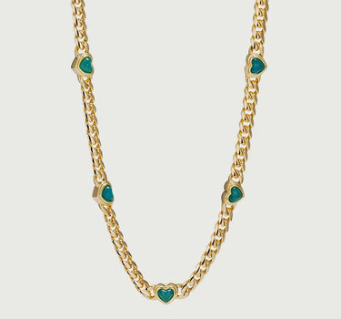 Blue Chalcedony Heart Necklace