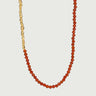 Red Onyx Nugget Beaded Necklace