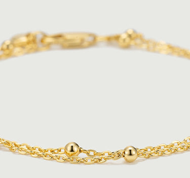Spheres Double Chain Bracelet
