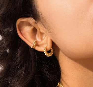 Twisted Swirl Hoop Earrings