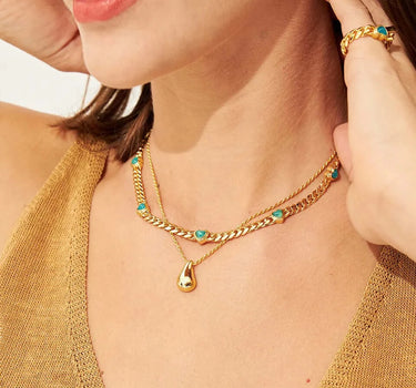 Teardrop Pendant Necklace