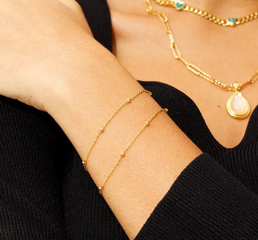 Spheres Double Chain Bracelet