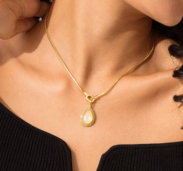 Square Snake Chain Necklace