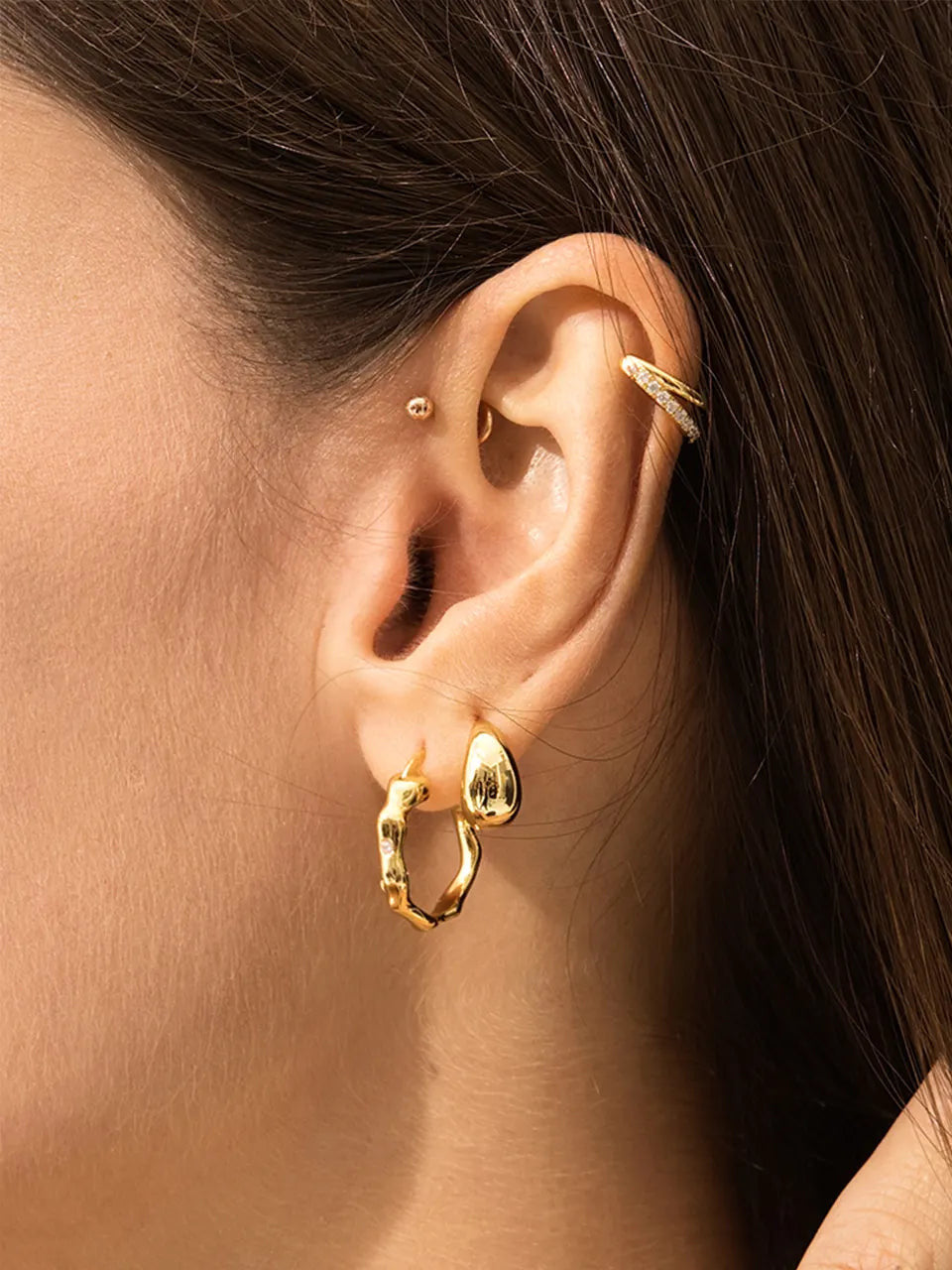  Paisley Flourish Hoop Earrings
