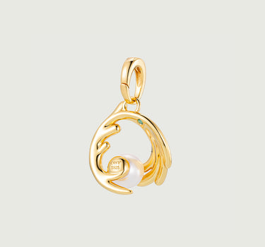 Akoya Pearl Pendant Charm with wing shape