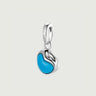 Heart Turquoise Silver Pendant Charm