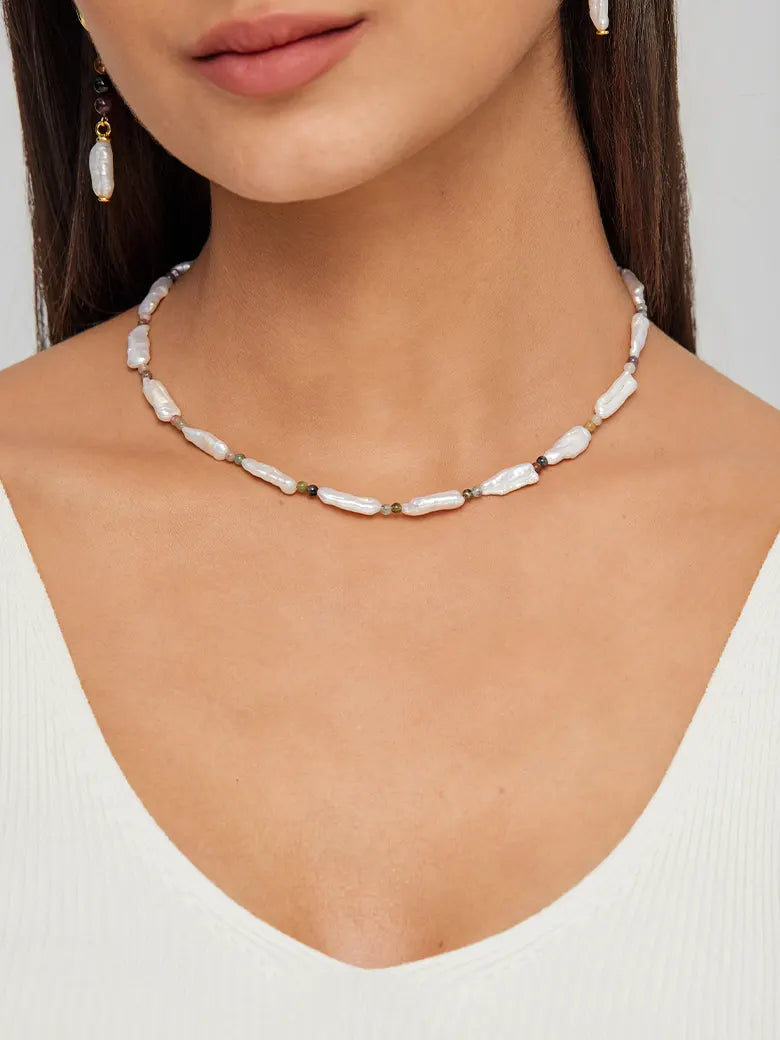 Array Pearl Bead Necklace
