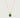 Asscher Cut Emerald Charm Necklace