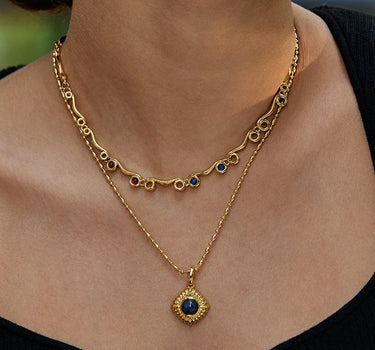 Athena Lazurite diamond Pendant