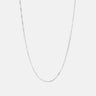 Bar Link Silver Chain Necklace