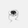 Black Onyx Coin Ring