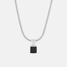 Black Onyx Sanke Charm Necklace