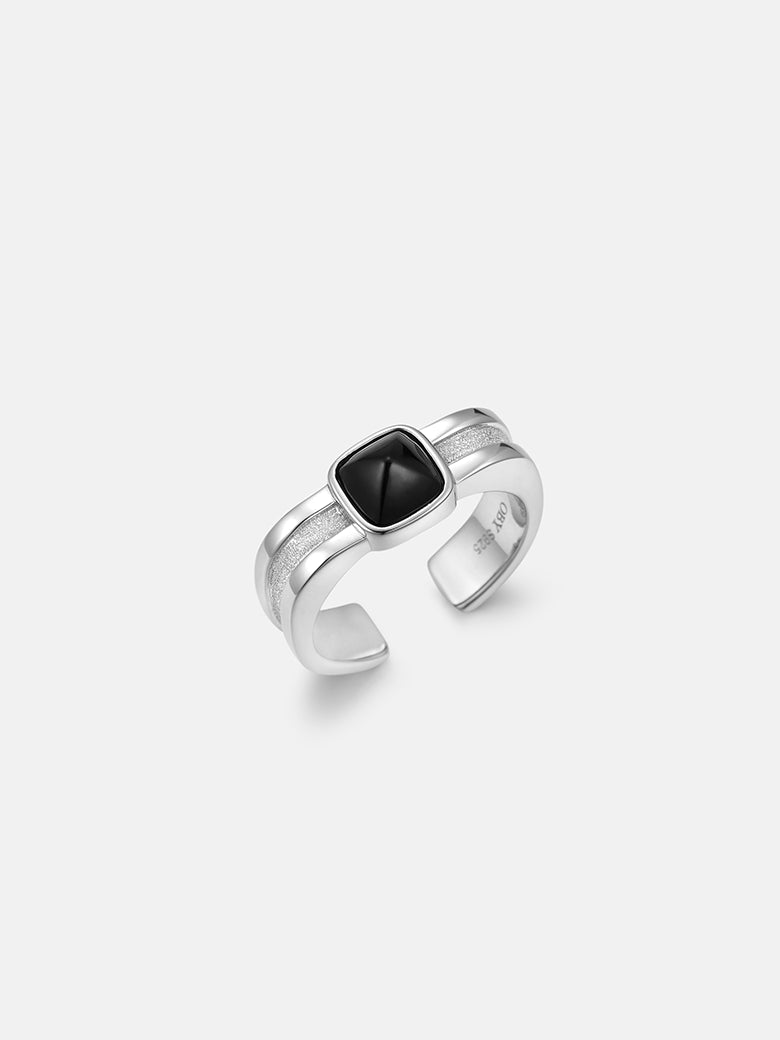 Black Onyx Signet Ring