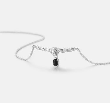 Black Onyx Twist Necklace