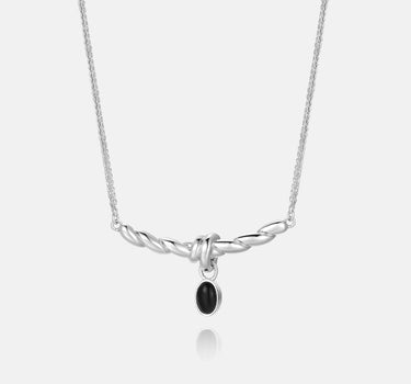 Black Onyx Twist Necklace