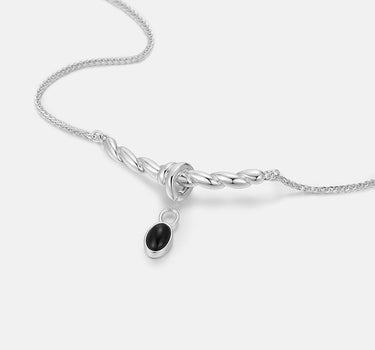 Black Onyx Twist Necklace