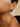 Black Onyx Two-Tone Hoop Earrings
