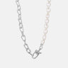 Bold Pearl Silver Necklace