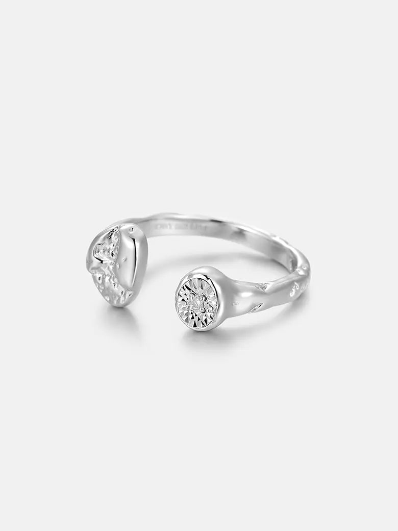 Celestial Diamond Silver Ring