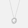 Celestial Halo Silver Necklace