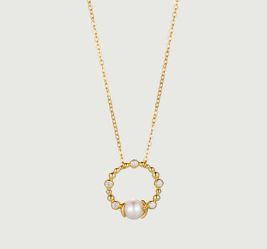 Circel Bold Pearl Necklace